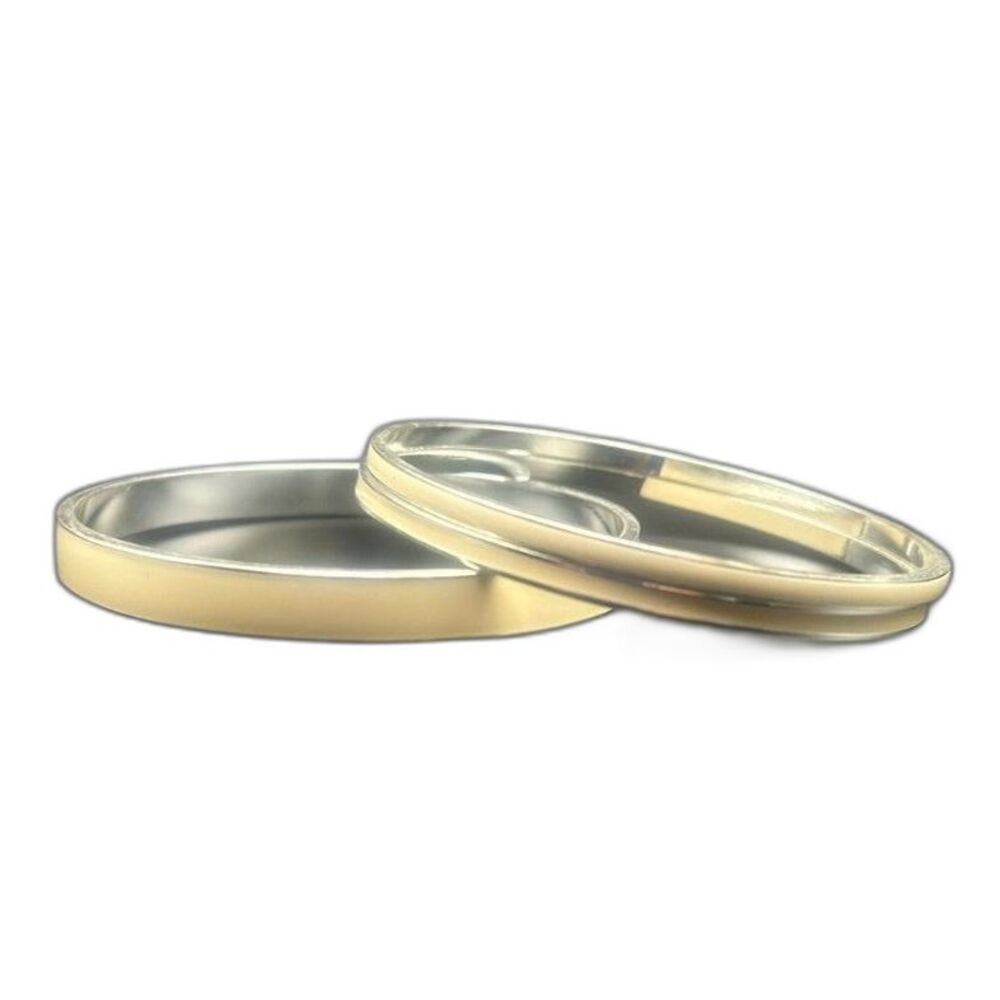 Chaps Three Piece Light Beige Color Bangle Bracelet Size 8.5"